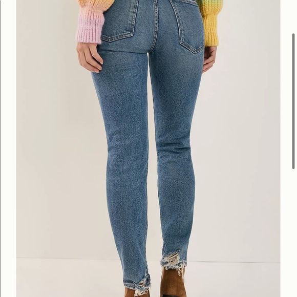 NEW AGOLDE Toni High-Rise Slim Jeans (28) - Picture 9 of 10